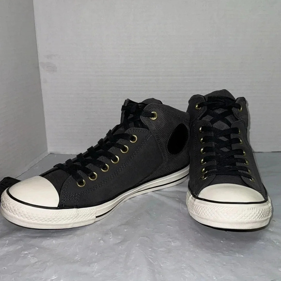 Converse Chuck Taylor All Star Suede Charcoal High Tops - Picture 1 of 9